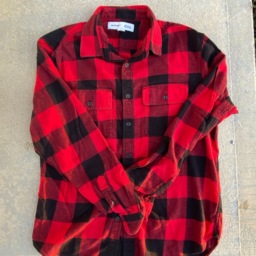 Red Flannel, Medium, Old Navy